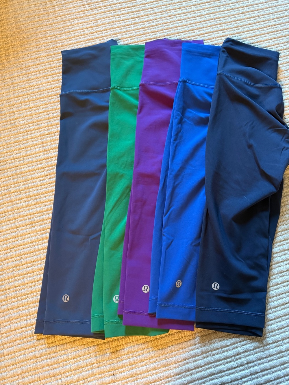 Lululemon Wunder Train High-Rise Crop 15" Size 4 Bundle of 5 pair